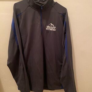 Sport-Tek Black and Blue Performance official Valley Fitness Jacket